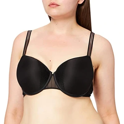 Image of Passionata Women&#039;s Maddie 47H9 T Shirt Bra, Black, 36D