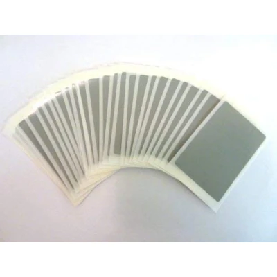 Image of 30 Labels, 75x50mm Rectangle, Grey, Colour Code Stickers, Self Adhesive Sticky Coloured Labels
