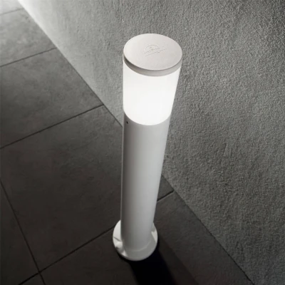 Image of Amelia 1 Light Outdoor Bollard White IP55, E27