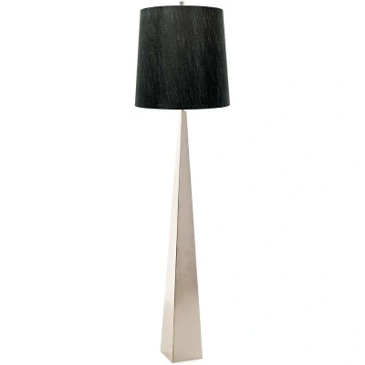 Image of Ascent Floor Lamp with Tapered Shade, Polished Nickel