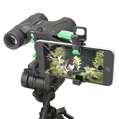 Image of Carson IS 200 HookUpz 2.0 Universal Smartphone Optics Adapter, Black/green