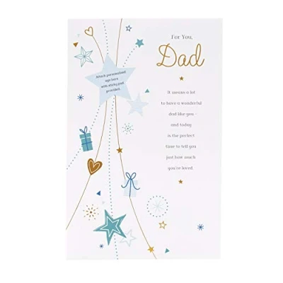 Image of Dad Birthday Card Gift for Him Gifts Cards with Nice Words Sentimental