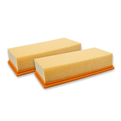 Image of vhbw Set 2x Flat Fold Filter compatible with Hilti VC 60 U, 60L X, 60M X Vacuum Cleaner Pleated Element