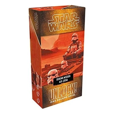 Image of Space Cowboys, Unlock! Star Wars Secret Mission on Jedha, Family Game, Puzzle 1 6 Players, From 10+ Years, 60+ Minutes, German
