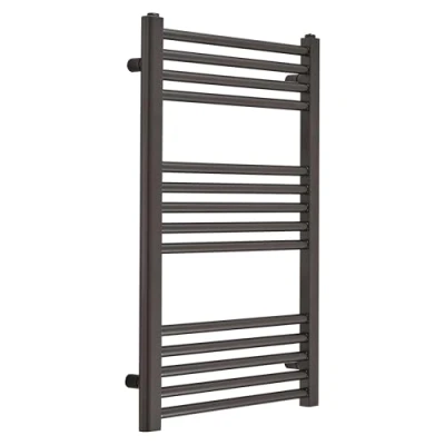 Image of Milano Esk Gunmetal Grey Flat Ladder Steel Heated Towel Rail 800mm x 500mm
