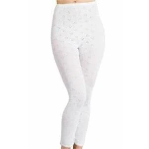 Image of Ladies Snowdrop Thermal Underwear Cotton Soft Vest Tops &amp; pantee, Long Johns (Long John White, X Large (XOS) (18 20) UK)