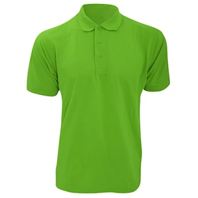 Image of Kustom Kit Mens Short Sleeve Polo Shirts, Lime, XXXXX Large. KK403