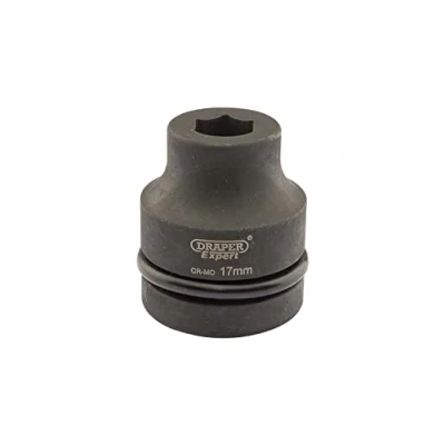 Image of Draper HI TORQ� Expert 6 Point Impact Socket, 1&quot; Sq. Dr., 17mm