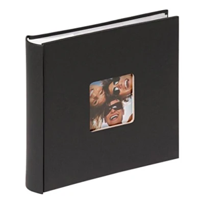 Image of walther Design Photo Album Black 200 Photos 10 x 15 cm Memo with Cover Punching, Fun ME 110 B