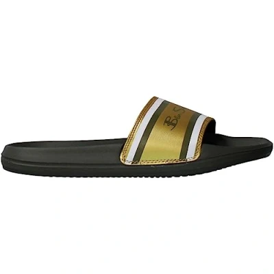 Image of Ben Sherman Weston Slide Mens Slip On Flip Flop Sliders Sandals BS21202 Khaki, 9 UK