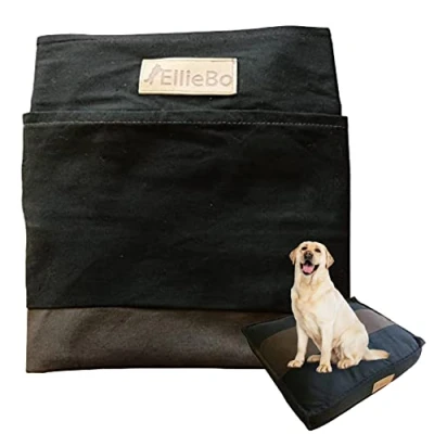 Image of Ellie Bo XXL Dog Bed Cover for 48 inch Cage/Crate Striped Black/Brown