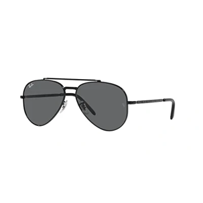 Image of Ray Ban NEW Aviator Unisex Sunglasses, Size: 58, Black
