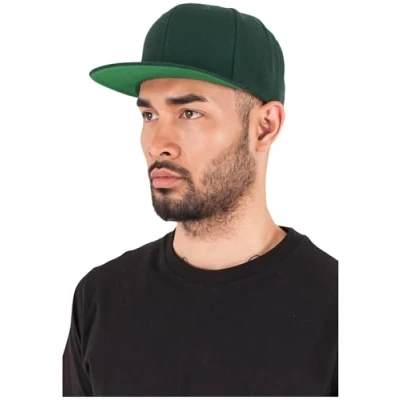 Image of Flexfit Classic Snapback Cap, Size: One Size, Green
