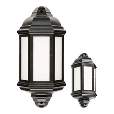 Image of KnightsBridge 230V IP54 LED Half Wall Lantern