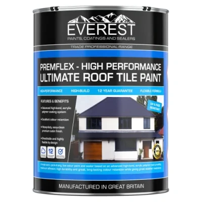 Image of Everest Trade Premflex Ultimate Roof Tile Paint &amp; Sealer (Charcoal, 20 Litre)