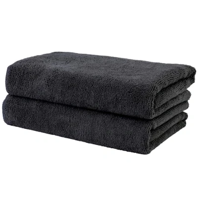Image of POLYTE Professional Quick Dry Lint Free Microfibre Hair Drying Salon Towel, 50x101 cm, 2 Pack