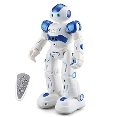 Image of WEECOC RC Robot Toys Gesture Sensing Smart Toy for Kids Can Singing Dancing Speaking Christmas Birthday Gift (Blue)