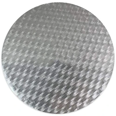 Image of PME CCR814 Round Cake Card, 12.7 x 0.4 cm, Cardboard, Silver, 5 inch