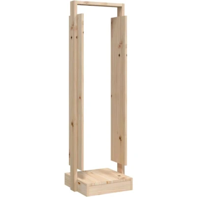 Image of vidaXL Log Holder 33.5x30x110 cm Solid Wood Pine