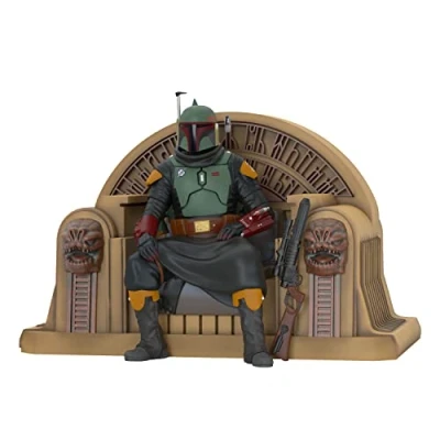 Image of Hallmark Keepsake Christmas Ornament,Resin, 2022, Star Wars: The Mandalorian Boba Fett on Throne