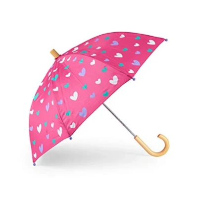 Image of Hatley Girl&#039;s Printed Umbrella, Sweethearts, One Size