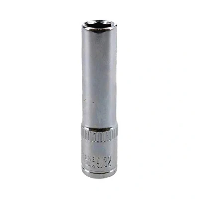 Image of 9/32&quot; Deep SAE Socket 1/4&quot; Drive 48mm Length 6 Point Chrome Vanadium Steel