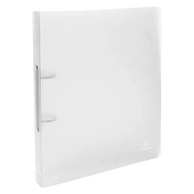 Image of Exacompta Ref.54360E Box of 5 semi rigid PP Chromaline binders 2 round rings diameter 30mm Spine 40mm External dimensions: 32x26.8 cm Format to be filed A4 Maxi Colours: colorless