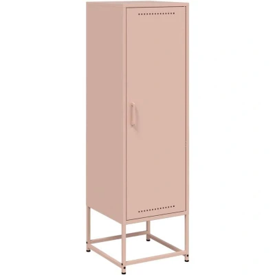 Image of vidaXL Highboard Pink 36x39x123 cm Steel