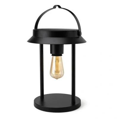 Image of Tampa Solar Lantern, IP44 Waterproof, LED Lantern with 3 Light Modes, Battery Rechargeable via USB C, Garden Decoration, Powered Table Lamp for Outdoors, Brendz