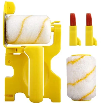 Image of ZYLLZY 8.94 * 5in Multifunctional Paint Roller Brush,Hand held Clean Cut Edger Brush Edge Corner Brushes for Wall Ceilings DIY Indoor and Outdoor Painting