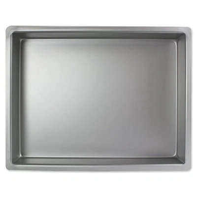 Image of PME OBL12164 Aluminium Oblong Cake Pan 12 x 16 4 Inch Deep Silver