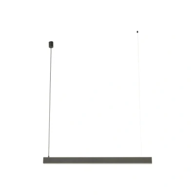 Image of TK Lighting LED pendant light Luxe, black Length 112.5 cm Metal 4,000 K