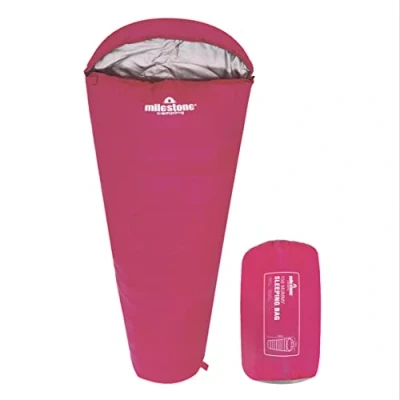 Image of Milestone Mummy Sleeping Bag Pink Single 2 Seasons
