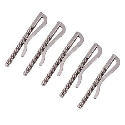 Image of Estink Metal Bifold Money Clip Bar, 5Pcs 75mm Wallet Replace Parts Cash Holder Spring Clamp Men&#039;s Women&#039;s Wallets Bar for Leather Purse Credit Card
