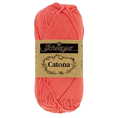 Image of Scheepjes Catona Cotton Yarn, 252 Watermelon, 1x25g