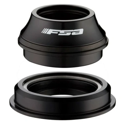Image of FSA Orbit 1.5E ZS Straight Steerer Integrated Headset Black, 1.1/8 Inch