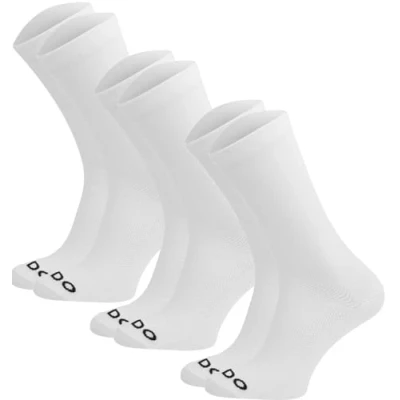 Image of TODO Men&#039;s and Women&#039;s Cycling Socks Breathable Road Bike with Motif Also Running Socks, 3x White, 39 42