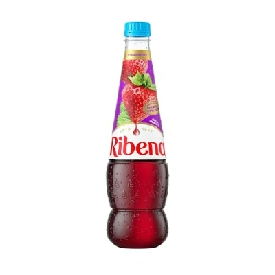 Image of Ribena Strawberry Squash No Added Sugar 850ml Real Fruit Rich in Vitamin C Artificial Colours or Flavours 100% Recycled Plastic Bottle
