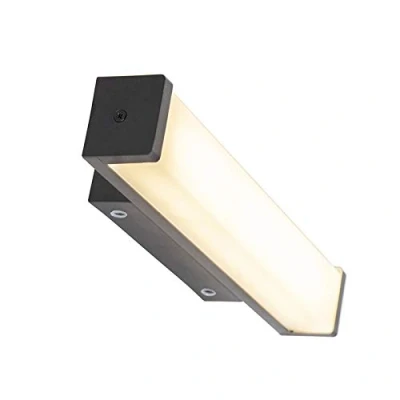 Image of Qazqa Bathroom Wall Lamp I Light Black 32 cm IP44 Cascada Modern LED 1 Polyester Suitable for Living Room Kitchen