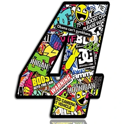 Image of Biomar Labs® 1 x Vinyl France Flag Sticker Bomb Wrap Auto Moto Motocross Motosport Start Racing Number 4 Rally Race Car Bike Motorcycle Tuning N 204