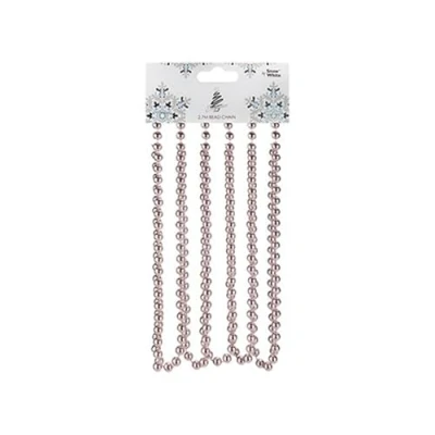 Image of Stunning Rose Gold Bead Chain Decoration 270 cm x 0.8 cm, Pack Of 1 Elegant &amp; Dazzling Design, Durable Reusable Perfect For Weddings, Parties Home Decor