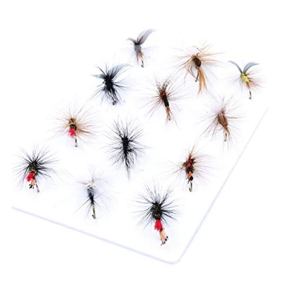 Image of ANCLLO 12 Pieces Top Rating Dry/Nymph/Streamer Fly Fishing Flies Trout Assortment