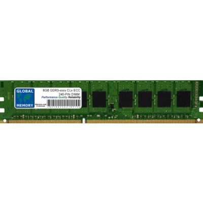 Image of 8GB DDR3 800/1066/1333/1600/1866MHz 240 PIN ECC DIMM (UDIMM) MEMORY RAM COMPATIBLE WITH SERVERS/WORKSTATIONS/MOTHERBOARDS