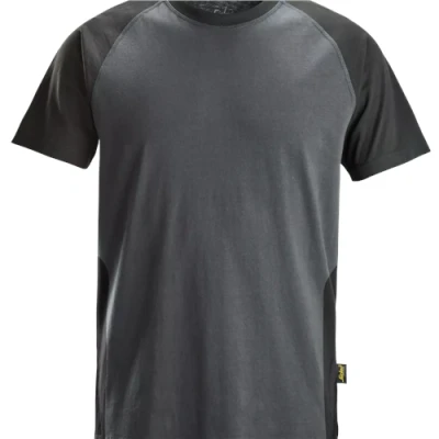 Image of Snickers Two Coloured T Shirt Steel Grey/Black XS