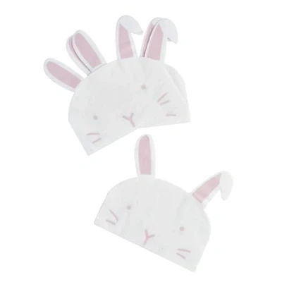 Image of Club Green 20 Easter Bunny Paper Napkins, Rabbit Birthday Party Partyware, Girls 1st Egg Hunt