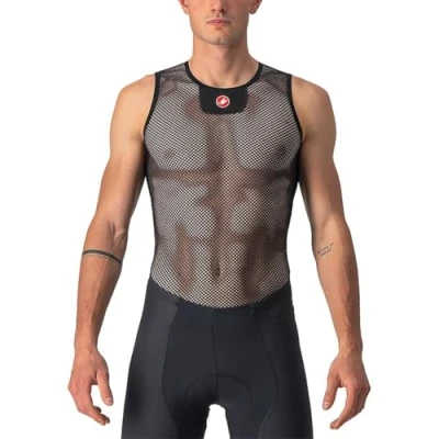 Image of CASTELLI 4517028 CORE MESH 3 SLEEVELESS Men&#039;s T shirt Black White S/M