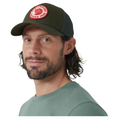 Image of Fjallraven 78138 1960 Logo Långtradarkeps Hat unisex adult Deep Forest L/XL