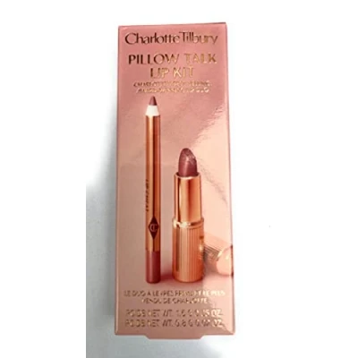 Image of Charlotte Tilbury Pillow Talk Lip Kit Matte Revolution Lipstick 1.5g Cheat Liner 0.8g