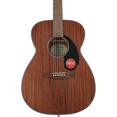 Image of Fender CC 60S Concert Acoustic Guitar, Walnut Fingerboard, All Mahogany, Comes with Free Virtual Lessons