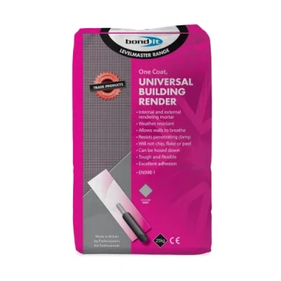 Image of Bond It Universal One Coat Building Render Internal and External Rendering Mortar 25kg